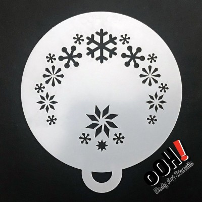 Ooh Body Art Stencil Flip Snowflake  2